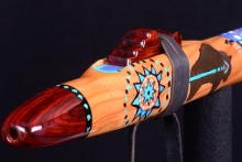 Cherry Native American Flute, Minor, Low E-4, #H49J (3)